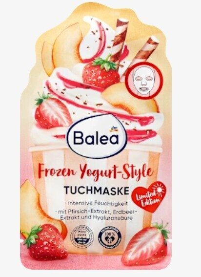 Balea auduma maska sejas kopšanai Froozen Yogurt-Style, 1 gb